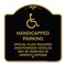 Signmission Handicapped Parking Special Plate Required Unauthorized Vehicles May Be Removed at Ow, BG-1818-23913 A-DES-BG-1818-23913 - alternate 1